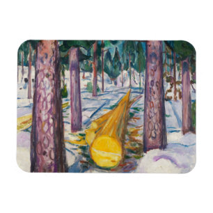 Edvard Munch - der gelbe Klotz Magnet