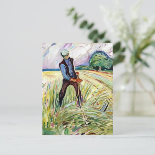 Edvard Munch der Haymaker Postkarte (Stehend Vorderseite)