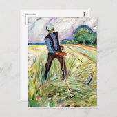 Edvard Munch der Haymaker Postkarte (Vorne/Hinten)