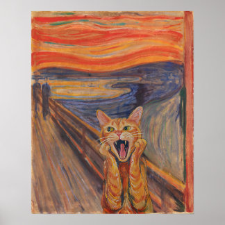 Edvard Munch der Katzenschrei Poster