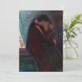 Edvard Munch - Der Kuss Dankeskarte (Stehend Vorderseite)