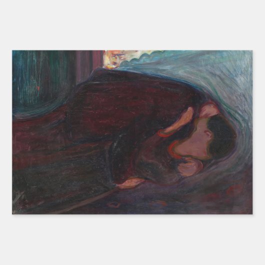 Edvard Munch - Der Kuss Geschenkpapier Set (Vorderseite)