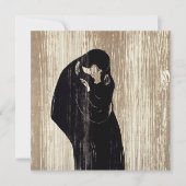 Edvard Munch - Der Kuss IV Einladung (Vorderseite)