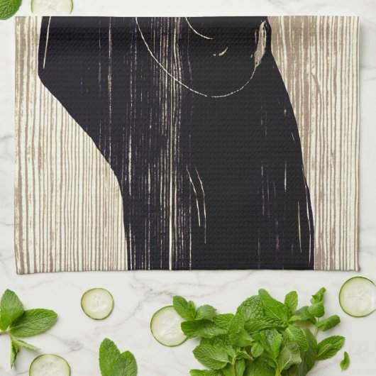 Edvard Munch - Der Kuss IV Geschirrtuch (Gefaltet)