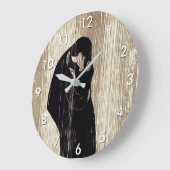 Edvard Munch - Der Kuss IV Große Wanduhr (Winkel)