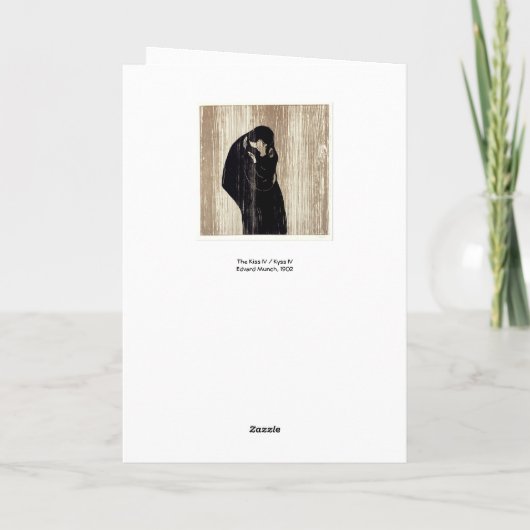 Edvard Munch - Der Kuss IV Karte (Rückseite)