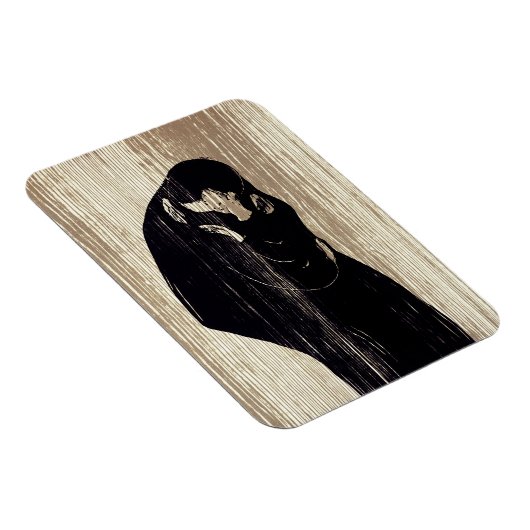Edvard Munch - Der Kuss IV Magnet (Rechte Seite)
