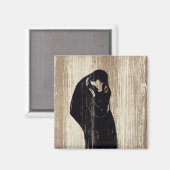 Edvard Munch - Der Kuss IV Magnet (Vorderseite/Rückseite)