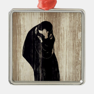 Edvard Munch - Der Kuss IV Ornament Aus Metall