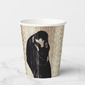 Edvard Munch - Der Kuss IV Pappbecher (Rückseite)