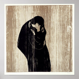 Edvard Munch - Der Kuss IV Poster