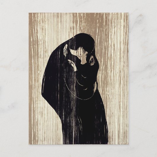 Edvard Munch - Der Kuss IV Postkarte (Vorderseite)