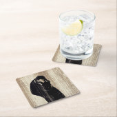 Edvard Munch - Der Kuss IV Rechteckiger Pappuntersetzer (Vor Ort)