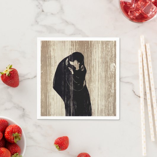 Edvard Munch - Der Kuss IV Serviette (Beispiel)