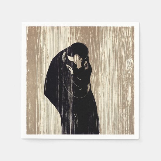 Edvard Munch - Der Kuss IV Serviette (Vorderseite)