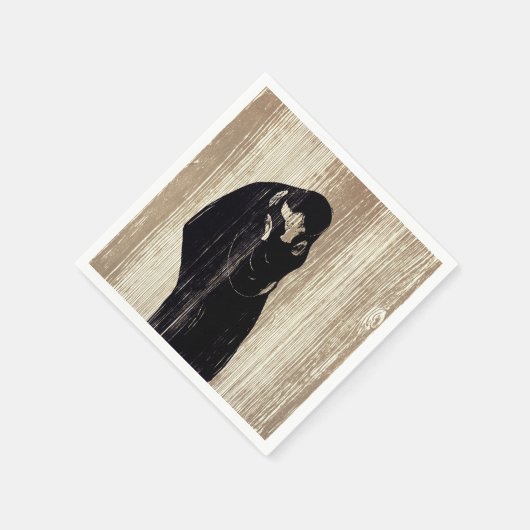 Edvard Munch - Der Kuss IV Serviette (Ecke)