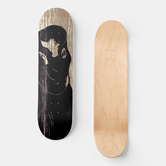 Edvard Munch - Der Kuss IV Skateboard (Vorderseite)