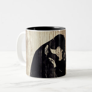 Edvard Munch - Der Kuss IV Zweifarbige Tasse