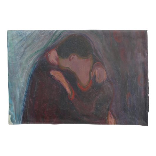 Edvard Munch - Der Kuss Kissenbezug (Vorderseite)
