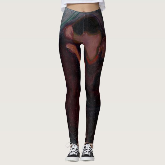 Edvard Munch - Der Kuss Leggings (Vorderseite)