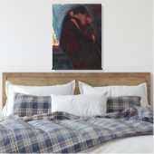 Edvard Munch - Der Kuss Leinwanddruck (Insitu (Schlafzimmer))