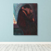 Edvard Munch - Der Kuss Leinwanddruck (Insitu (Holzboden))