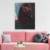 Edvard Munch - Der Kuss Leinwanddruck (Insitu (Wohnzimmer))