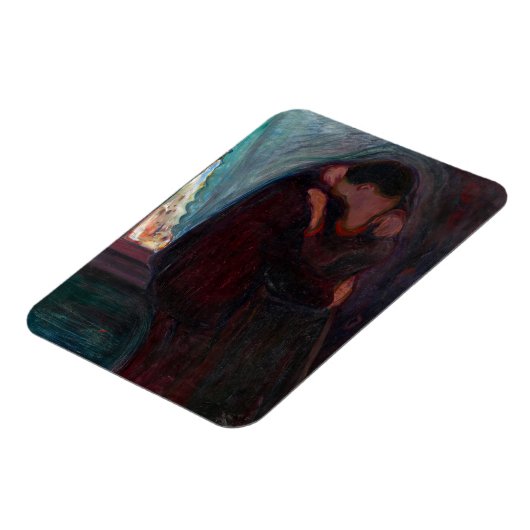 Edvard Munch - Der Kuss Magnet (Linke Seite)