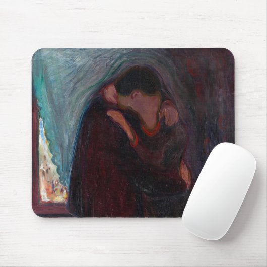 Edvard Munch - Der Kuss Mousepad (Mit Mouse)