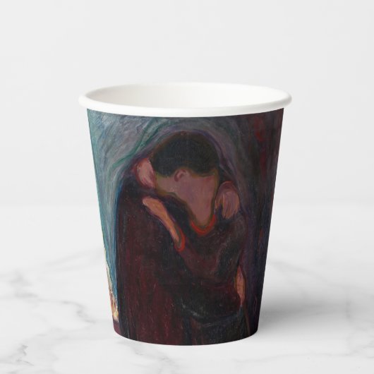 Edvard Munch - Der Kuss Pappbecher (Vorderseite)