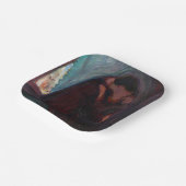 Edvard Munch - Der Kuss Pappteller (Gewinkelt)