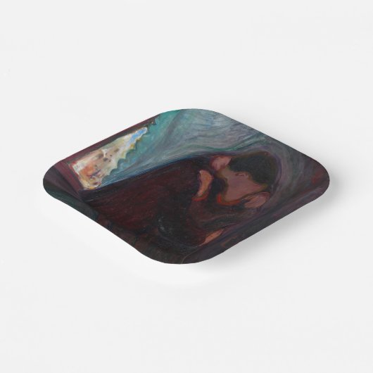 Edvard Munch - Der Kuss Pappteller (Gewinkelt)