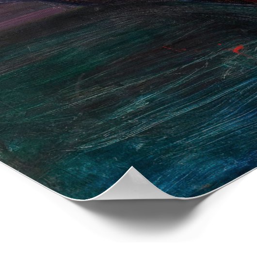 Edvard Munch - Der Kuss Poster (Ecke)