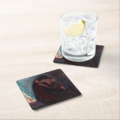 Edvard Munch - Der Kuss Rechteckiger Pappuntersetzer (Vor Ort)