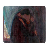 Edvard Munch - Der Kuss Schneidebrett (Vorderseite)