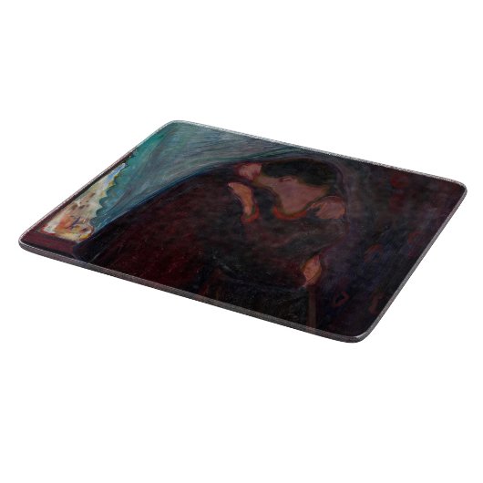 Edvard Munch - Der Kuss Schneidebrett (Ecke)