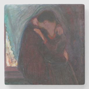 Edvard Munch - Der Kuss Steinuntersetzer