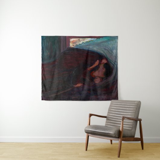 Edvard Munch - Der Kuss Wandteppich (Beispiel (Horizontal))