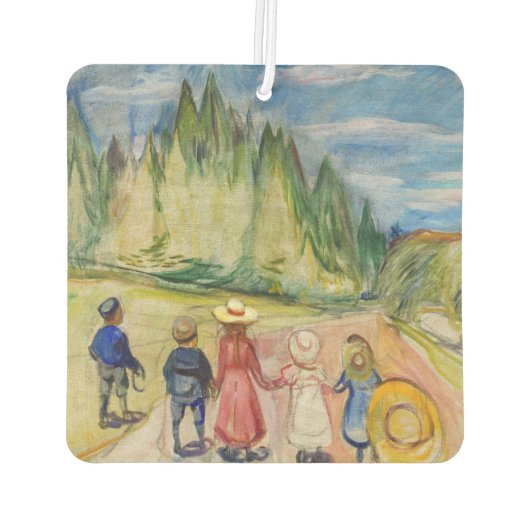 Edvard Munch - Der Märchenwald Autolufterfrischer (Rückseite)