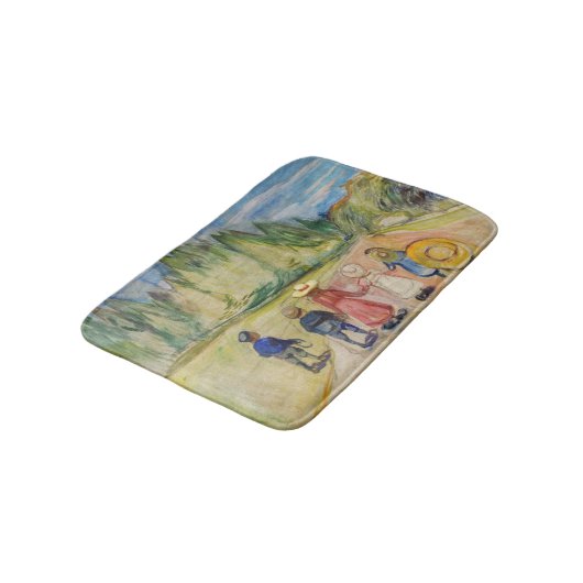 Edvard Munch - Der Märchenwald Badematte (Schrägansicht)