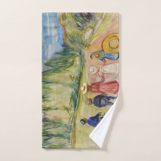 Edvard Munch - Der Märchenwald Badhandtuch Set (Handtuch)