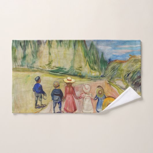 Edvard Munch - Der Märchenwald Badhandtuch Set (Handtuch)