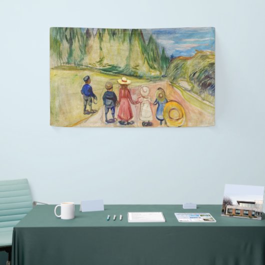 Edvard Munch - Der Märchenwald Banner (Messeveranstaltung)
