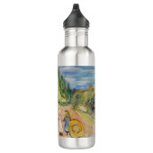 Edvard Munch - Der Märchenwald Edelstahlflasche (Rechts)
