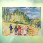 Edvard Munch - Der Märchenwald Fensteraufkleber (Blatt 3)