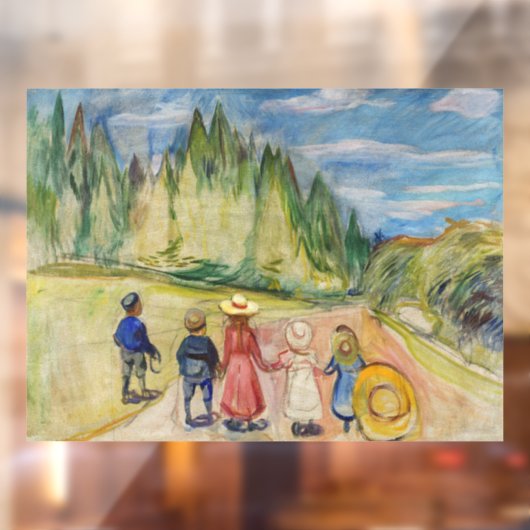 Edvard Munch - Der Märchenwald Fensteraufkleber (Blatt 2)