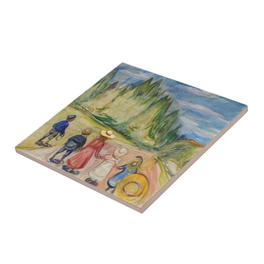 Edvard Munch - Der Märchenwald Fliese (Seite)