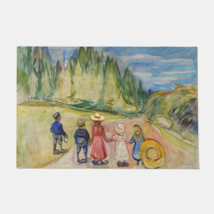 Edvard Munch - Der Märchenwald Fußmatte