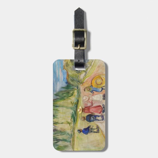 Edvard Munch - Der Märchenwald Gepäckanhänger (Vorderseite vertikal)