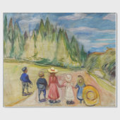 Edvard Munch - Der Märchenwald Geschenkpapier (Flach)
